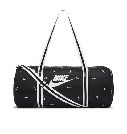 Nike Heritage Duffle Bag (Schwarz / Weiß)