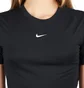 Nike W NSW ESSNTL TEE SLIM CRP (Schwarz)