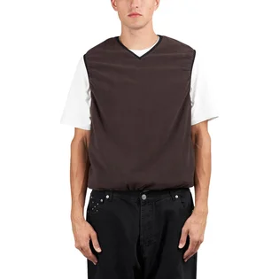 Pop Trading Company Reversible Fleece Vest (Braun)