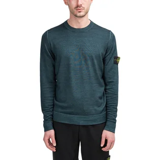 Stone Island Airbrush Wool Longsleeve (Dunkelgrün)