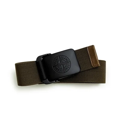 Stone Island Belt (Olive / Schwarz)