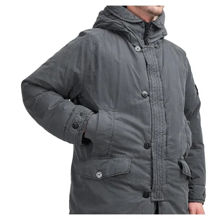Stone Island Fili Resinata Down Jacket (Anthrazit)