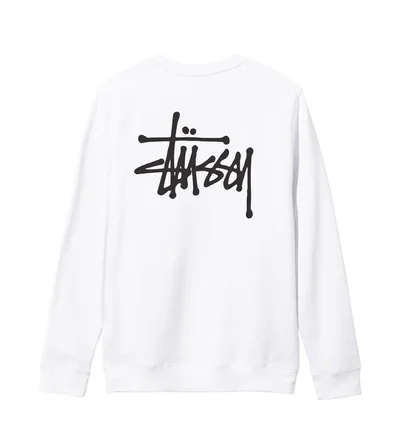 Stüssy Basic Crewneck (Weiß)