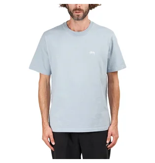 Stüssy Stock Logo Crew T-Shirt (Grau)