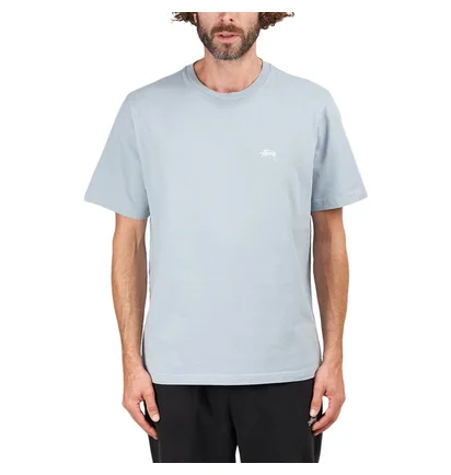Stüssy Stock Logo Crew T-Shirt (Grau)