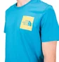 The North Face M SS Fine Tee (Blau / Gelb)