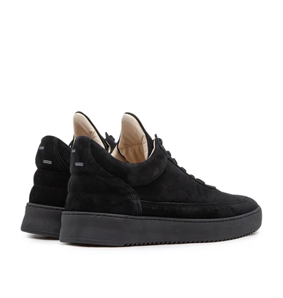 Filling Pieces Low Top Suede (Schwarz)