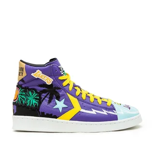 Converse x Chinatown Market 'Lakers Championship Jacket' Pro Leather Hi (Lila)