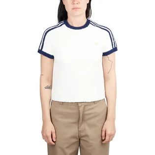 adidas Knit T-Shirt (Weiß / Blau)