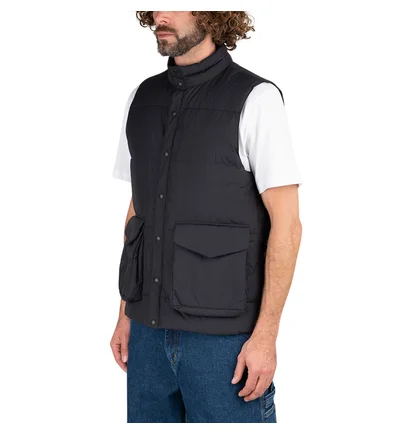 Snow Peak Recycled Nylon Ripstop Down Weste (Schwarz)