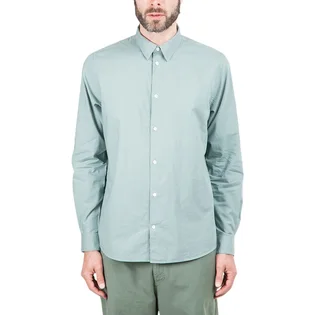 Norse Projects Hans Cotton Linen GMD Shirt (Blaugrau)