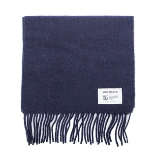 Norse Projects Norse x Johnstons Lambswool Scarf (Navy)