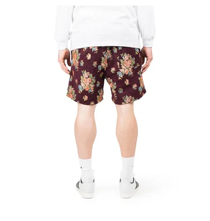 Pleasures Dejavu Floral Shorts (Bordeaux)