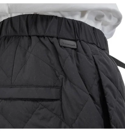 Snow Peak Recyled Nylon Ripstop Down Pants (Schwarz)