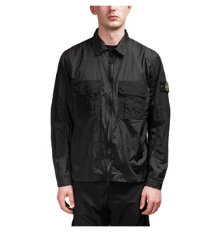 Stone Island Nylon Metal Ripstop Overshirt (Schwarz)
