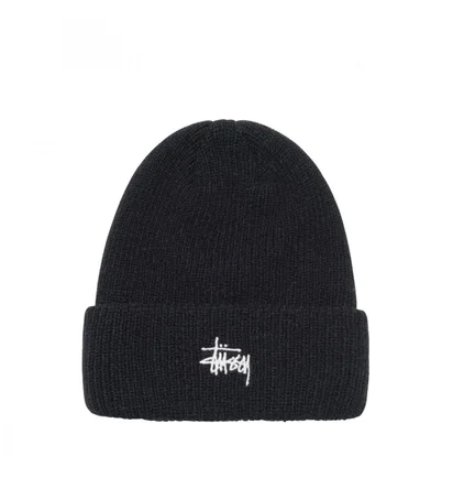 Stüssy Basic Cuff Beanie (Schwarz)