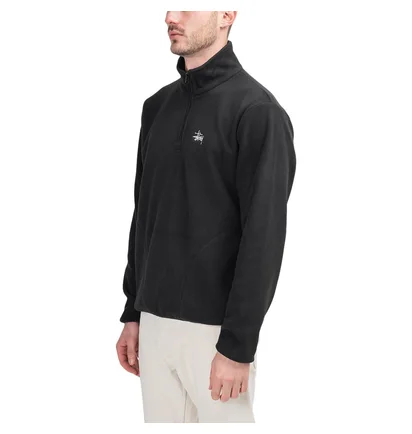 Stüssy Basic Polar Fleece Mock (Schwarz)