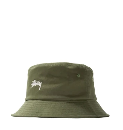Stüssy Stock Bucket Hat (Olive)