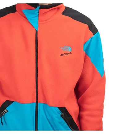 The North Face 90 Extreme Fleece Jacket (Rot / Blau)