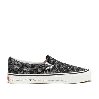 Vans Vault x Jim Goldberg UA OG Slip-On LX (Schwarz / Weiß)