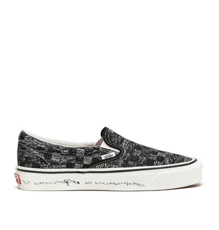 Vans Vault x Jim Goldberg UA OG Slip-On LX (Schwarz / Weiß)