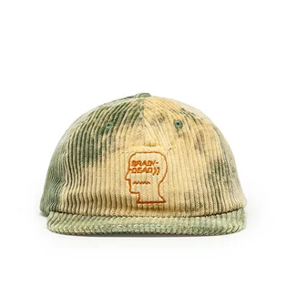Brain Dead Bleached Cord Logo Head Hat (Grün)