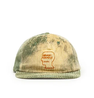 Brain Dead Bleached Cord Logo Head Hat (Grün)