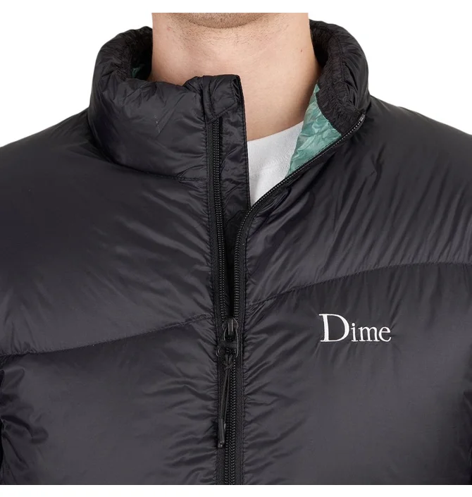 Dime Midweight Wave Puffer (Schwarz) DIMEF02BLK - Allike Store