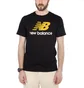 New Balance MT 73587 Essentials Stacked Logo Tee (Schwarz)