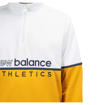 New Balance MT01506 VGL Track Sweatshirt (Weiß / Gelb)