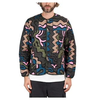 Parra Gem Stone Pattern Quilted Jacket (Multi)