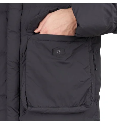 Snow Peak Recycled Nylon Ripstop Down Jacket (Schwarz)
