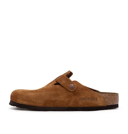 Birkenstock Boston Soft Footbed Suede Leather (Braun)