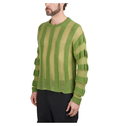 Brain Dead Fuzzy Threadbare Sweater (Grün)