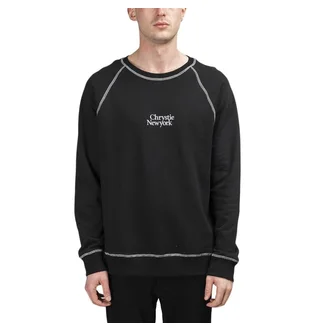 Chrystie NYC Classic Crewneck (Schwarz)