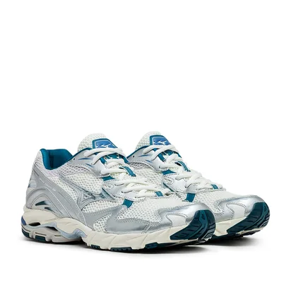 Mizuno Wave Rider 10 (Beige / Silber / Blau)