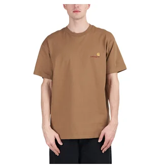 Carhartt WIP S/S American Script T-Shirt (Braun)