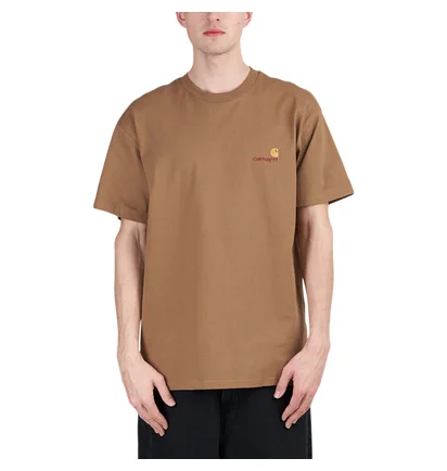 Carhartt WIP S/S American Script T-Shirt (Braun)