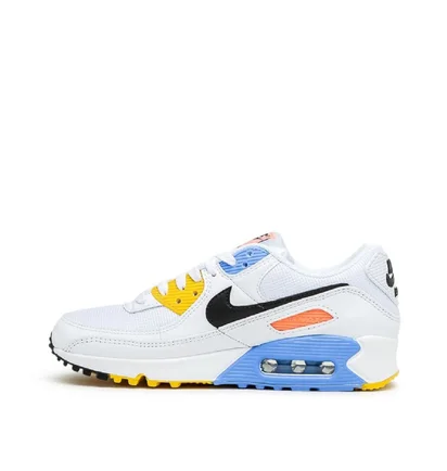 Nike WMNS Air Max 90 (Weiß / Blau / Gelb)
