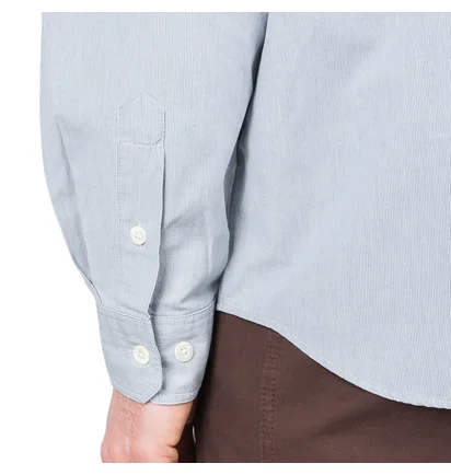 Norse Projects Villads Micro Stripe Shirt (Hellblau)