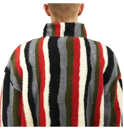 Pleasures Old E Quarter Zip Sherpa Pullover (Multi)