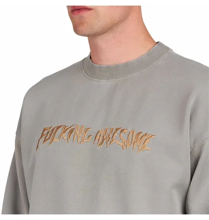 Fucking Awesome Distressed Stamp Crew (Braun)