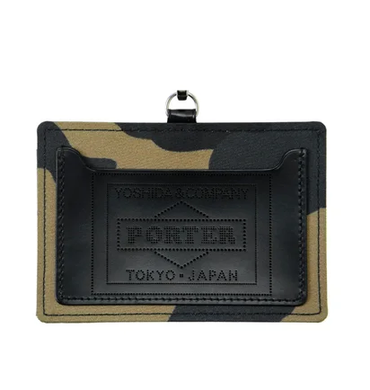 Porter by Yoshida Camouflage Wallet ID Case (Khaki)