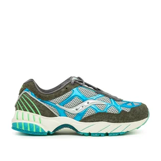 Saucony x Fresh Rags Grid Web (Schwarz / Grau / Blau)