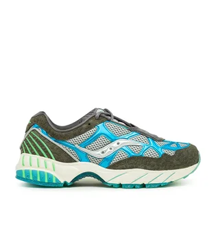 Saucony x Fresh Rags Grid Web (Schwarz / Grau / Blau)