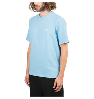 Stüssy Stock Logo Crew T-Shirt (Blau)
