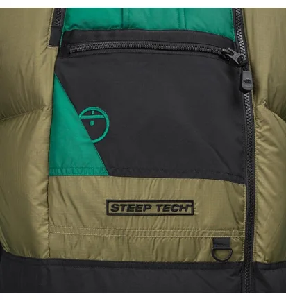 The North Face Steep Tech Down Jacket (Khaki / Schwarz)