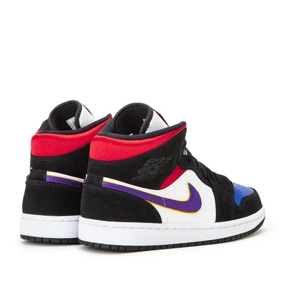 Air Jordan 1 Mid SE (Schwarz / Multi)