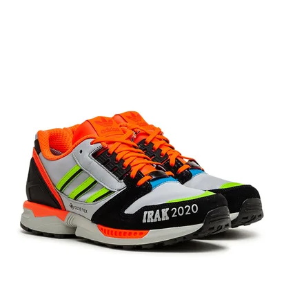 adidas Irak ZX 8000 GTX (Grau / Schwarz / Orange)