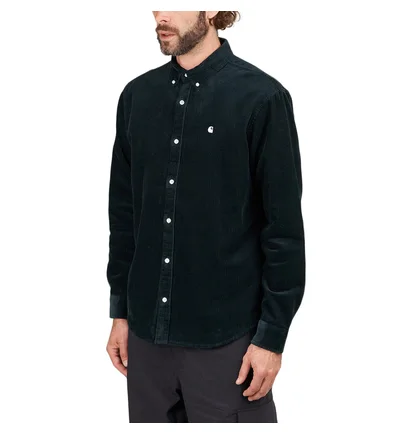Carhartt WIP L/S Madison Cord Shirt (Dunkel Grün)